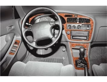 Toyota Camry 09.91-11.97 3D Interior Dashboard Trim Kit Dash Trim Dekor 14-Parts - 1 - Interior Dash Trim Kit
