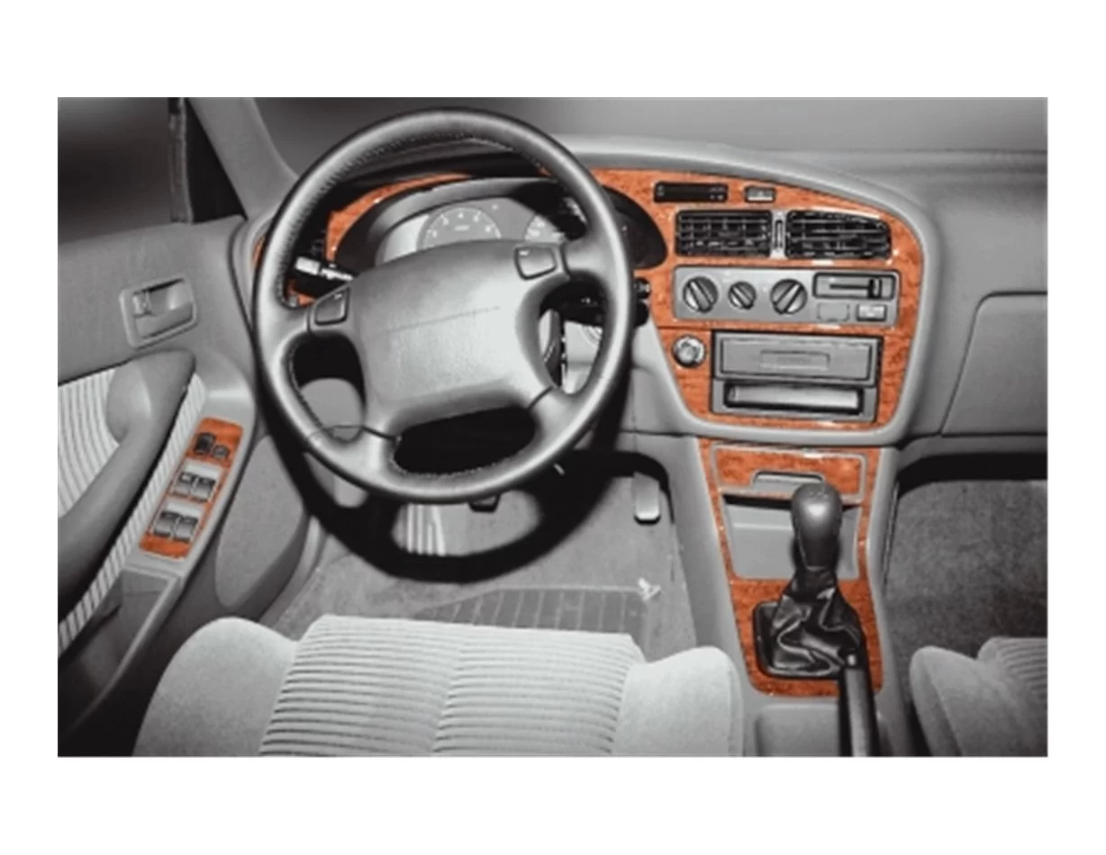 Toyota Camry 09.91-11.97 3D Interior Dashboard Trim Kit Dash Trim Dekor 14-Parts - 1 - Interior Dash Trim Kit
