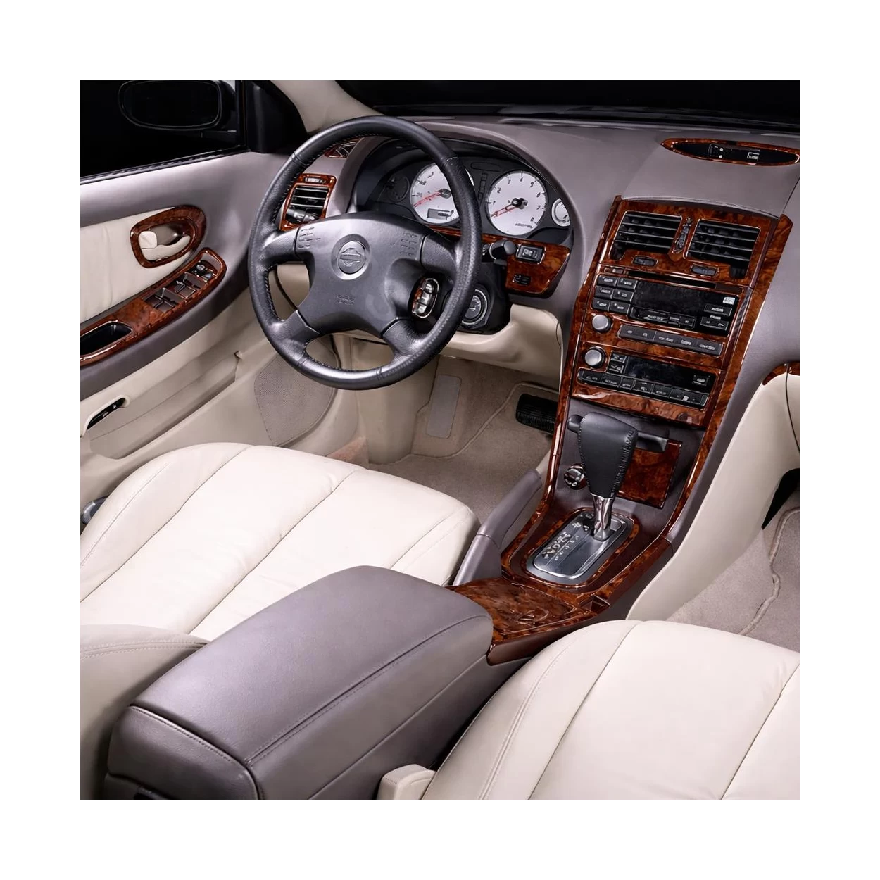 Nissan Maxima 2000-2001 Basic Set, Manual Gearbox, Radio Without CD Player, 28 Parts set Interior BD Dash Trim Kit