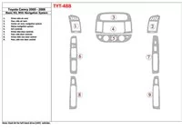 Toyota Camry 2005-2006 Basic Set, With NAVI system, Without OEM Interior BD Dash Trim Kit - 1 - Interior Dash Trim Kit Toyota Camry 2005-2006 Basic Set, With NAVI system, Without OEM Interior BD Dash Trim Kit - 1 - Interior Dash Trim Kit