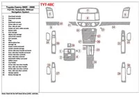 Toyota Camry 2005-2006 Full Set, Automatic Gear, Without NAVI system, Without OEM Interior BD Dash Trim Kit - 1 - Interior Dash Toyota Camry 2005-2006 Full Set, Automatic Gear, Without NAVI system, Without OEM Interior BD Dash Trim Kit - 1 - Interior Dash