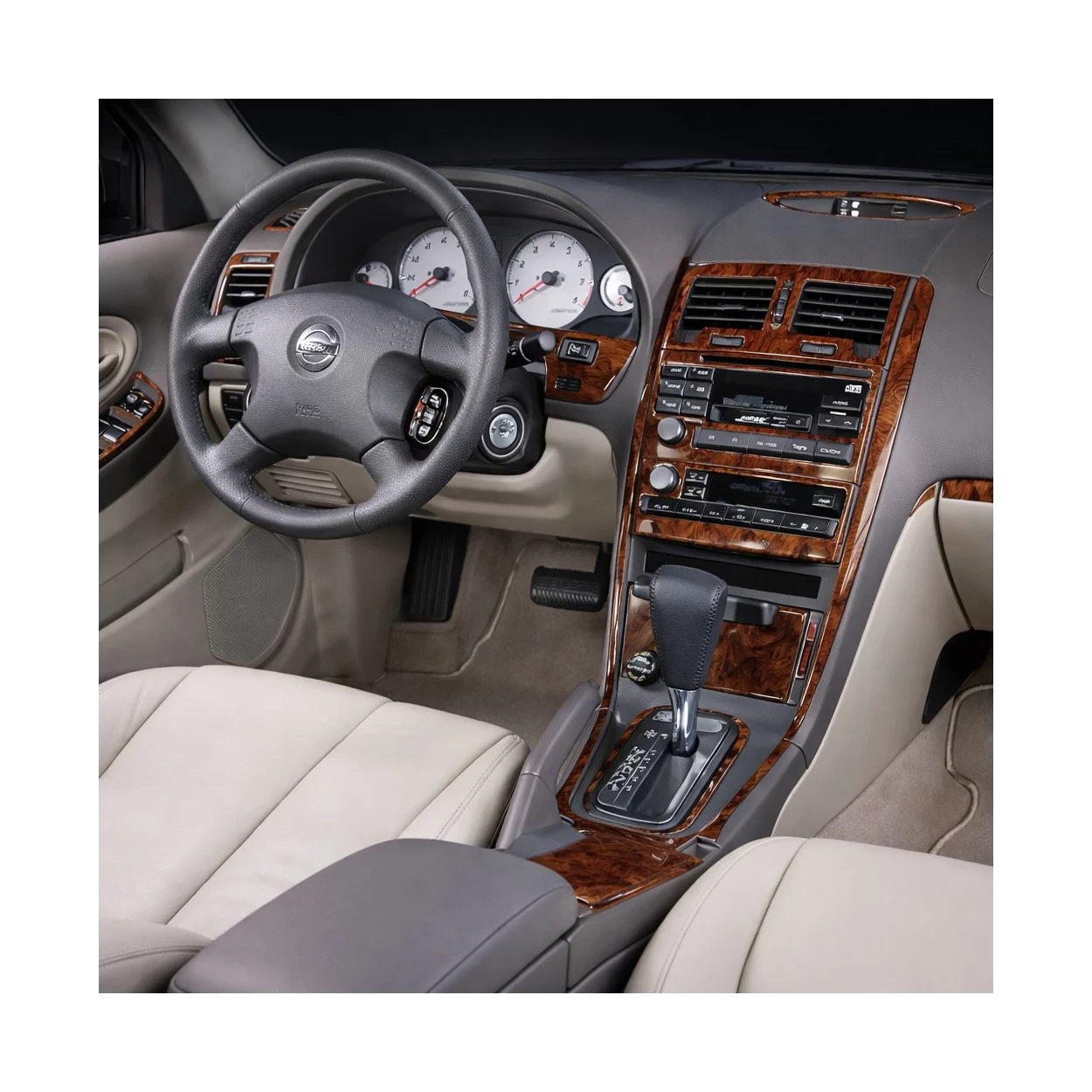 Nissan Maxima 2000-2001 Full Set, Manual Gearbox, Radio With CD Player, 39 Parts set Interior BD Dash Trim Kit