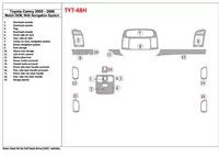 Toyota Camry 2005-2006 OEM Compliance, With NAVI system Interior BD Dash Trim Kit - 1 - Interior Dash Trim Kit Toyota Camry 2005-2006 OEM Compliance, With NAVI system Interior BD Dash Trim Kit - 1 - Interior Dash Trim Kit