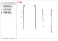 Toyota Camry 2007-2010 Doors inserts Interior BD Dash Trim Kit - 1 - Interior Dash Trim Kit Toyota Camry 2007-2010 Doors inserts Interior BD Dash Trim Kit - 1 - Interior Dash Trim Kit