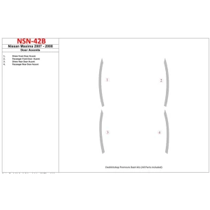 Nissan Maxima 2007-2008 Doors Accent Interior BD Dash Trim Kit 2