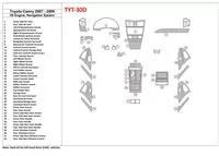 Toyota Camry 2007-2010 Full Set, 6 Cyl With NAVI Interior BD Dash Trim Kit - 1 - Interior Dash Trim Kit Toyota Camry 2007-2010 Full Set, 6 Cyl With NAVI Interior BD Dash Trim Kit - 1 - Interior Dash Trim Kit