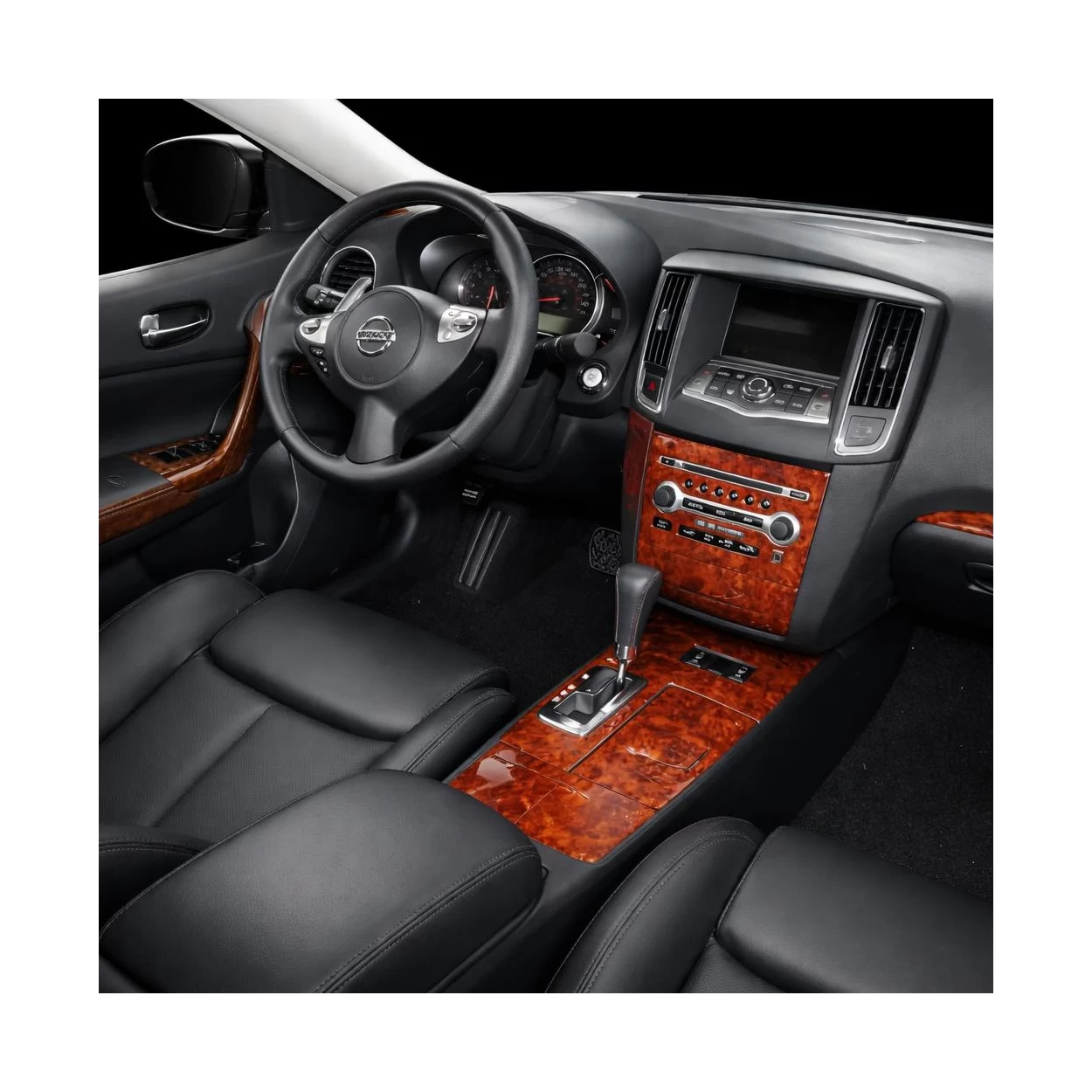 Nissan Maxima 2009-UP Full Set, Radio, A/C, Card Reader Interior BD Dash Trim Kit