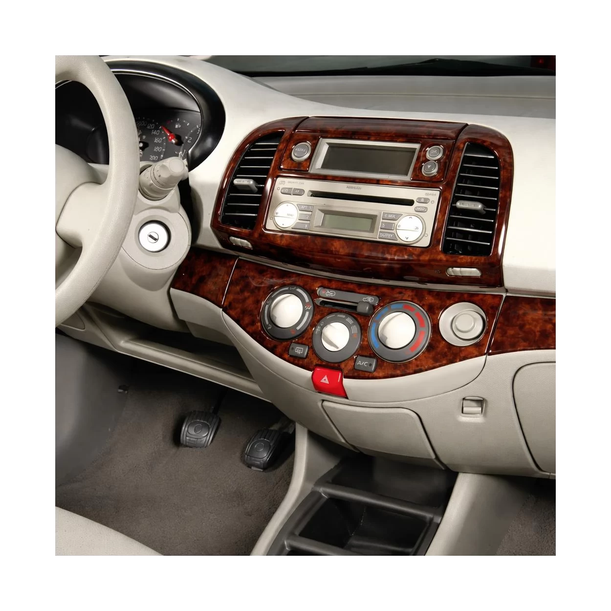 Nissan Micra 01.03 12.09 3D Interior Dashboard Trim Kit Dash Trim Dekor 11-Parts