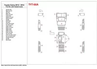 Toyota Camry 2012-UP Full Set, With Heating Seats Interior BD Dash Trim Kit - 1 - Interior Dash Trim Kit Toyota Camry 2012-UP Full Set, With Heating Seats Interior BD Dash Trim Kit - 1 - Interior Dash Trim Kit