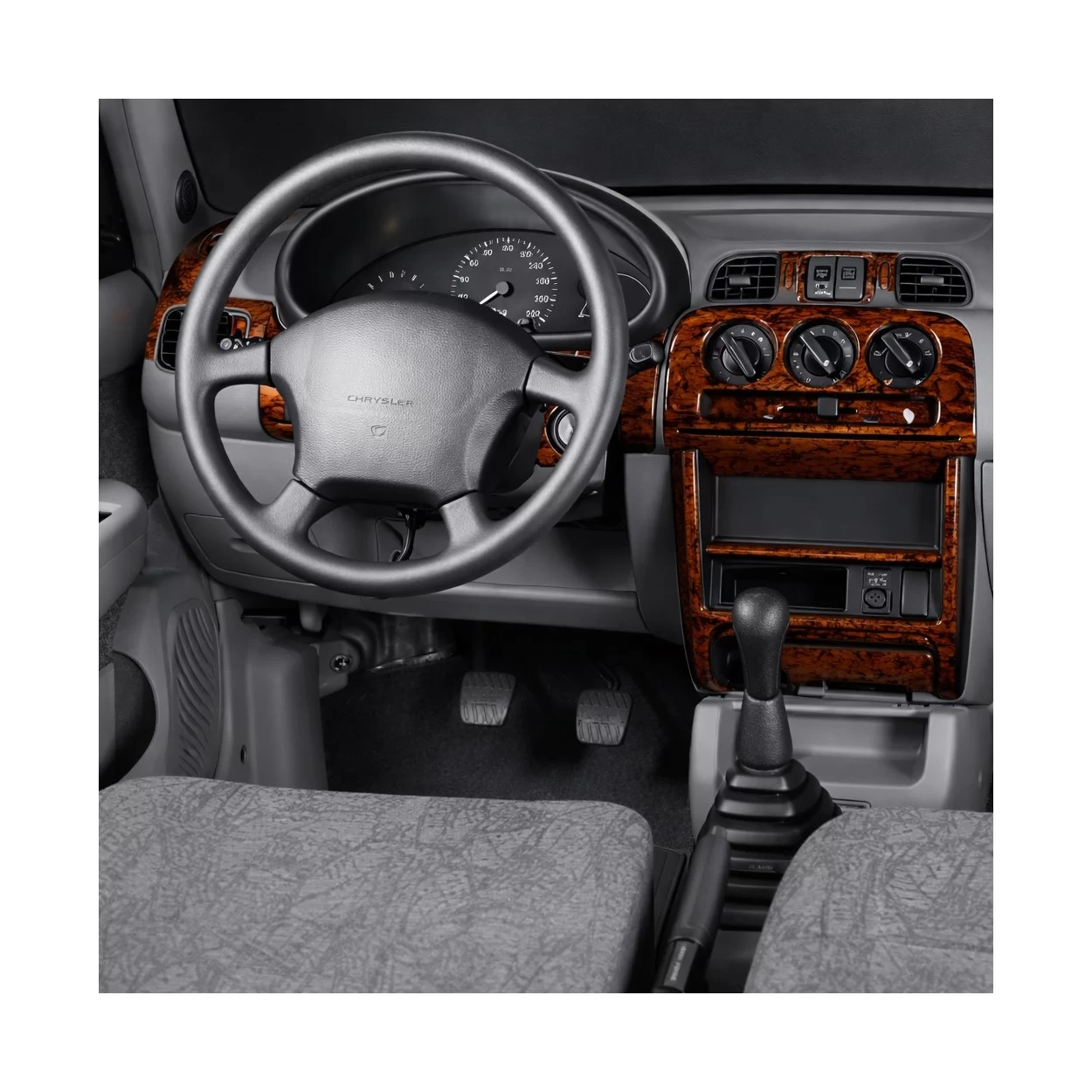 Nissan Micra 03.98-12.02 3D Interior Dashboard Trim Kit Dash Trim Dekor 18-Parts