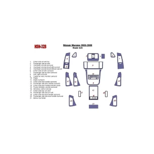 Nissan Murano 2003-2008 Basic Set Interior BD Dash Trim Kit