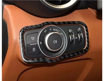 Alfa Romeo 2015 Giulia 952 3D Interior Dashboard Trim Kit Dash Trim Dekor 33-Parts - 4 - Interior Dash Trim Kit