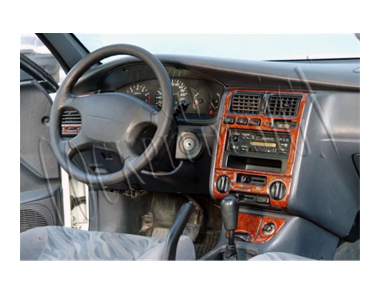 Toyota Carina E 01.95-01.98 3D Interior Dashboard Trim Kit Dash Trim Dekor 14-Parts - 1 - Interior Dash Trim Kit