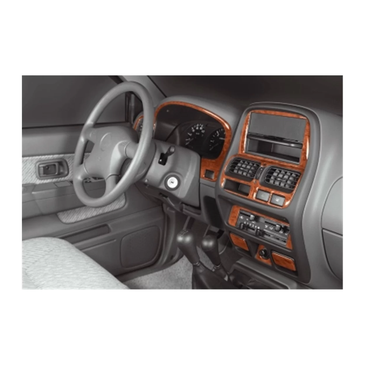 Nissan Navara D23 Pick-up 09.99-01.06 3D Interior Dashboard Trim Kit Dash Trim Dekor 13-Parts
