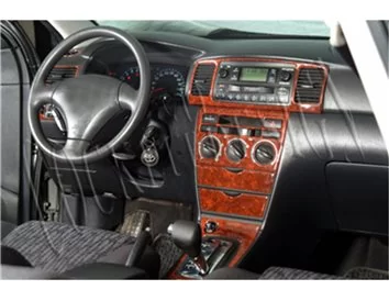 Toyota Corolla 03.02-05.04 3D Interior Dashboard Trim Kit Dash Trim Dekor 18-Parts - 1 - Interior Dash Trim Kit