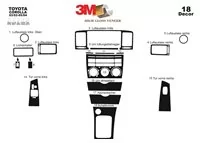 Toyota Corolla 03.02-05.04 3D Interior Dashboard Trim Kit Dash Trim Dekor 18-Parts - 2 - Interior Dash Trim Kit Toyota Corolla 03.02-05.04 3D Interior Dashboard Trim Kit Dash Trim Dekor 18-Parts - 2 - Interior Dash Trim Kit