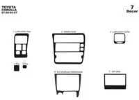 Toyota Corolla 07.92-02.97 3D Interior Dashboard Trim Kit Dash Trim Dekor 7-Parts - 1 - Interior Dash Trim Kit Toyota Corolla 07.92-02.97 3D Interior Dashboard Trim Kit Dash Trim Dekor 7-Parts - 1 - Interior Dash Trim Kit