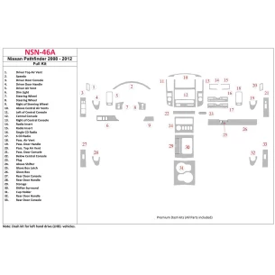 Nissan Pathfinder 2008-UP Full Set Interior BD Dash Trim Kit 2