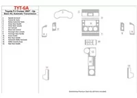 Toyota FJ Cruiser 2007-UP Basic Set, Automatic Gear Interior BD Dash Trim Kit - 1 - Interior Dash Trim Kit Toyota FJ Cruiser 2007-UP Basic Set, Automatic Gear Interior BD Dash Trim Kit - 1 - Interior Dash Trim Kit
