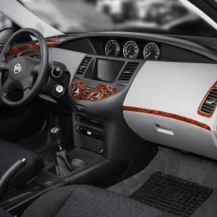 Nissan Primera 06.02-06.06 3D Interior Dashboard Trim Kit Dash Trim Dekor 12-Parts