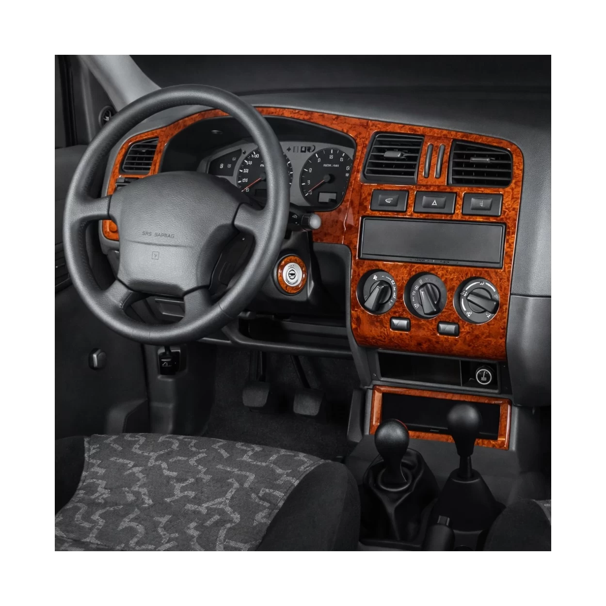 Nissan Primera 09.96-09.99 3D Interior Dashboard Trim Kit Dash Trim Dekor 10-Parts