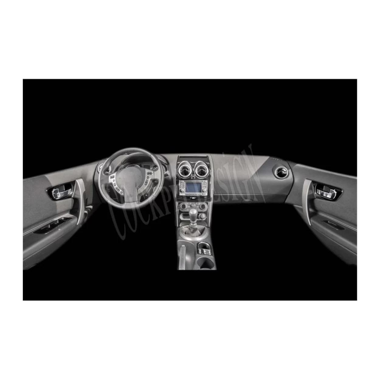 Nissan Qashqai 01.2013 3D Interior Dashboard Trim Kit Dash Trim Dekor 21-Parts