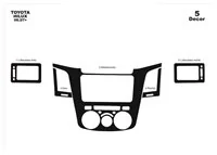 Toyota Hilux MK7 2004–2015 3D Interior Dashboard Trim Kit Dash Trim Dekor 5-Parts - 1 - Interior Dash Trim Kit Toyota Hilux MK7 2004–2015 3D Interior Dashboard Trim Kit Dash Trim Dekor 5-Parts - 1 - Interior Dash Trim Kit