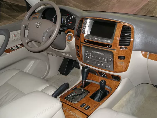 Toyota Land Cruiser 100 2003-2007 With NAVI, Automatic Gear Interior BD Dash Trim Kit - 1 - Interior Dash Trim Kit Toyota Land Cruiser 100 2003-2007 With NAVI, Automatic Gear Interior BD Dash Trim Kit - 1 - Interior Dash Trim Kit