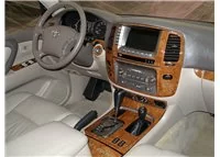 Toyota Land Cruiser 100 2003-2007 With NAVI, Automatic Gear Interior BD Dash Trim Kit - 1 - Interior Dash Trim Kit Toyota Land Cruiser 100 2003-2007 With NAVI, Automatic Gear Interior BD Dash Trim Kit - 1 - Interior Dash Trim Kit