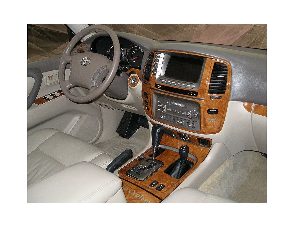 Toyota Land Cruiser 100 2003-2007 With NAVI, Automatic Gear Interior BD Dash Trim Kit - 1 - Interior Dash Trim Kit