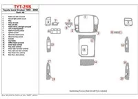 Toyota Land Cruiser 1998-2002 Basic Set, 20 Parts set Interior BD Dash Trim Kit - 1 - Interior Dash Trim Kit Toyota Land Cruiser 1998-2002 Basic Set, 20 Parts set Interior BD Dash Trim Kit - 1 - Interior Dash Trim Kit