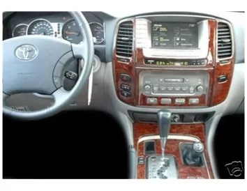 Toyota Land Cruiser 2003-2007 3D Interior Dashboard Trim Kit Dash Trim Dekor 33-Parts - 1 - Interior Dash Trim Kit