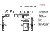 Toyota Land Cruiser 80 1995-1997 Full Set, 20 Parts set Interior BD Dash Trim Kit - 2 - Interior Dash Trim Kit Toyota Land Cruiser 80 1995-1997 Full Set, 20 Parts set Interior BD Dash Trim Kit - 2 - Interior Dash Trim Kit