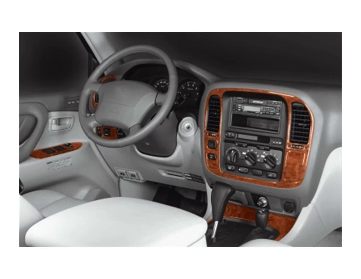 Toyota Landcruiser 05.98-12.03 3D Interior Dashboard Trim Kit Dash Trim Dekor 16-Parts - 1 - Interior Dash Trim Kit