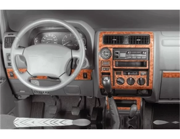 Toyota Landcruiser 07.96-04.98 3D Interior Dashboard Trim Kit Dash Trim Dekor 20-Parts - 1 - Interior Dash Trim Kit
