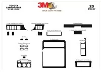 Toyota Landcruiser 07.96-04.98 3D Interior Dashboard Trim Kit Dash Trim Dekor 20-Parts - 2 - Interior Dash Trim Kit Toyota Landcruiser 07.96-04.98 3D Interior Dashboard Trim Kit Dash Trim Dekor 20-Parts - 2 - Interior Dash Trim Kit