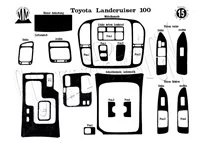 Toyota Prado 01.97-12.00 3D Interior Dashboard Trim Kit Dash Trim Dekor 15-Parts - 2 - Interior Dash Trim Kit Toyota Prado 01.97-12.00 3D Interior Dashboard Trim Kit Dash Trim Dekor 15-Parts - 2 - Interior Dash Trim Kit