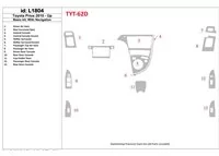 Toyota Prius 2010-UP Basic Set, With NAVI system Interior BD Dash Trim Kit - 1 - Interior Dash Trim Kit Toyota Prius 2010-UP Basic Set, With NAVI system Interior BD Dash Trim Kit - 1 - Interior Dash Trim Kit