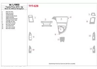 Toyota Prius 2010-UP Basic Set, Without NAVI Interior BD Dash Trim Kit - 1 - Interior Dash Trim Kit Toyota Prius 2010-UP Basic Set, Without NAVI Interior BD Dash Trim Kit - 1 - Interior Dash Trim Kit