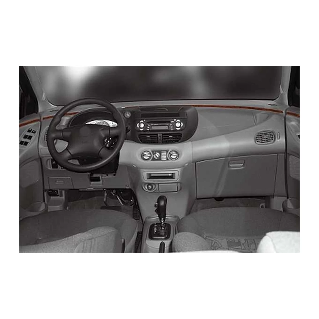 Nissan Tino 01.2000 3D Interior Dashboard Trim Kit Dash Trim Dekor 6-Parts