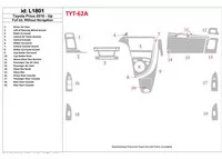 Toyota Prius 2010-UP Full Set, Without NAVI Interior BD Dash Trim Kit - 1 - Interior Dash Trim Kit Toyota Prius 2010-UP Full Set, Without NAVI Interior BD Dash Trim Kit - 1 - Interior Dash Trim Kit