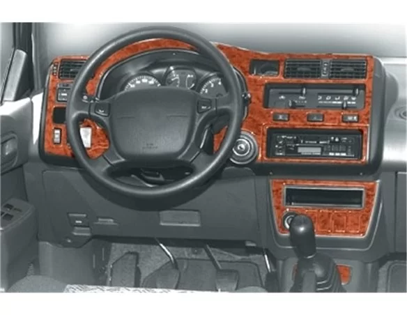 Toyota Rav 4 XA10 09.94-09.00 3D Interior Dashboard Trim Kit Dash Trim Dekor 13-Parts - 1 - Interior Dash Trim Kit