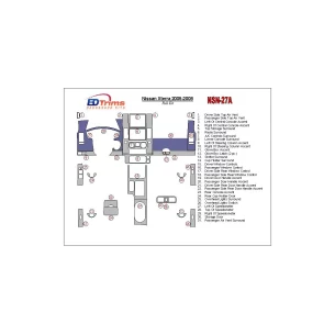 Nissan Xterra 2005-2008 Full Set Interior BD Dash Trim Kit 2
