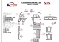 Chevrolet Corvette 1990-1996 Manual Gear Box Interior BD Dash Trim Kit - 1 - Interior Dash Trim Kit Chevrolet Corvette 1990-1996 Manual Gear Box Interior BD Dash Trim Kit - 1 - Interior Dash Trim Kit