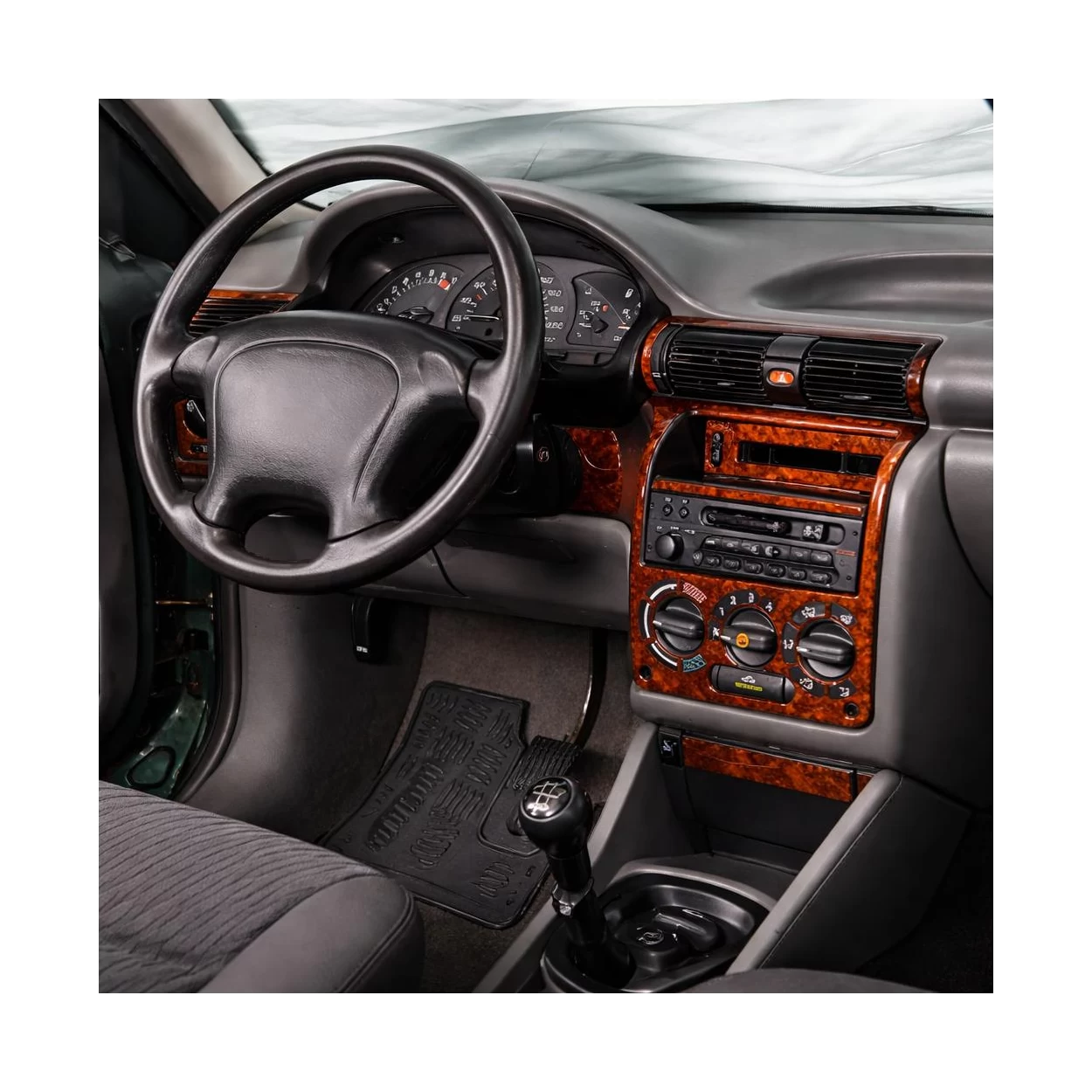 Opel Astra F 09.91-02.98 3D Interior Dashboard Trim Kit Dash Trim Dekor 16-Parts