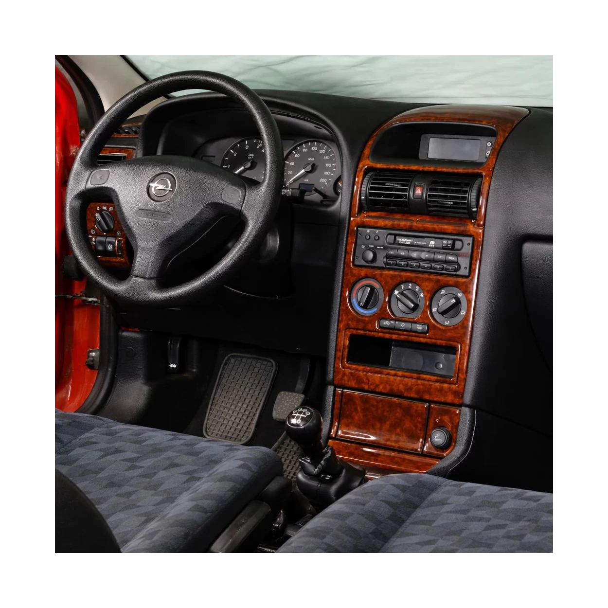 Opel Astra G 03.98-12.03 3D Interior Dashboard Trim Kit Dash Trim Dekor 16-Parts