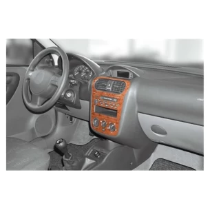 Opel Corsa C – Combo 08.00-06.06 3D Interior Dashboard Trim Kit Dash Trim Dekor 6-Parts