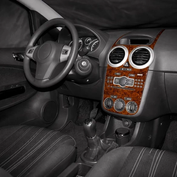 Opel Corsa D 01.2007 3D Interior Dashboard Trim Kit Dash Trim Dekor 13-Parts