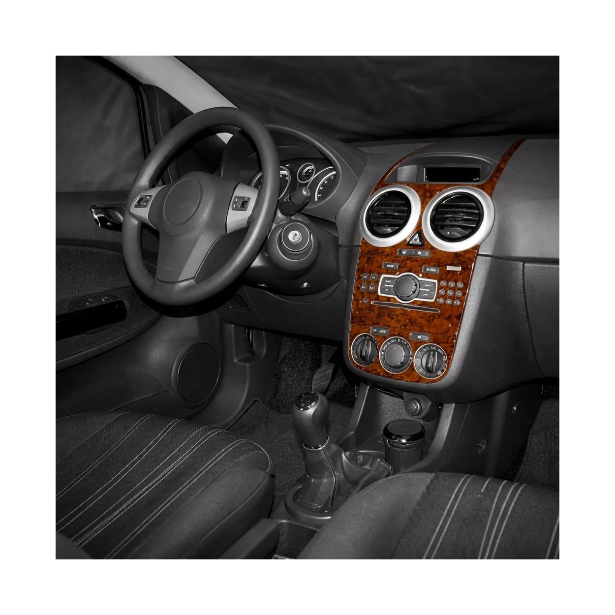 Opel Corsa D 01.2007 3D Interior Dashboard Trim Kit Dash Trim Dekor 13-Parts