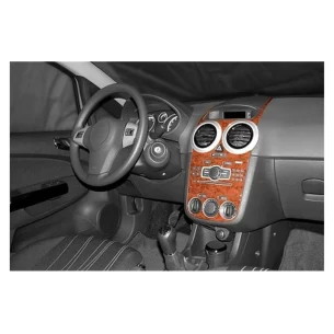 Opel Corsa D 01.2007 3D Interior Dashboard Trim Kit Dash Trim Dekor 13-Parts